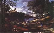 POUSSIN, Nicolas Landscape with a Man Killed by a Snake af USA oil painting artist
